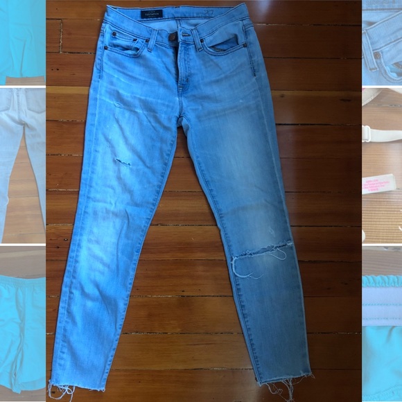 Jcrew ripped toothpick jeans - Picture 1 of 5